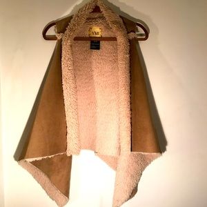 YMI Women's Faux Asymmetrical Hippie Vest Boho